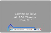 Comité de suivi ALAM Chantier 31 Mai 2011. Ordre du jour Contexte de démarrage Le chantier du Chantier Premier bilan Perspectives et projets.
