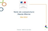 Note de conjoncture Haute-Marne 1. 27/01/2014 Données Marché du travail : Demandes demploi en fin de mois (DEFM) Base 100 janvier 2008 Fichiers Pôle emploi.