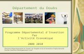 Département du Doubs Programme Départemental dInsertion Par lActivité Economique 2008 2010 Direction Départementale du Travail, de l'Emploi et de la Formation.