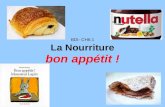 BDI- CH6.1 La Nourriture bon appétit !. un repas