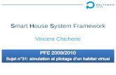 Smart House System Framework Vincent Chicherie. Sommaire o Contexte et objectifs o Travail réalisé o Cœur communiquant dSHS o Encadrement des projets.