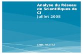 Analyse du Réseau de Scientifiques de CI Juillet 2008 CABS, RH, et ILI.
