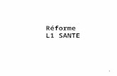 1 Réforme L1 SANTE. 2 Lettre de mission de V. Pécresse du 12 octobre 2007 Pr Jean-François BACH Propositions concrètes de reforme de la 1 ère année de.