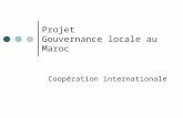 Projet Gouvernance locale au Maroc Coopération internationale