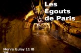 Les Égouts de Paris Merve Gulay 11 IB TM. Longs de près de 2400 kilomètres, les égouts de Paris constituent l'ensemble des conduits souterrains destinés.