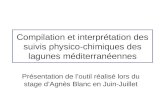 Compilation et interprétation des suivis physico-chimiques des lagunes méditerranéennes Présentation de loutil réalisé lors du stage dAgnès Blanc en Juin-Juillet.