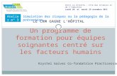 LE CRM GAGNE LHÔPITAL Un programme de formation pour équipes soignantes centré sur les facteurs humains Paris La Villette - Cité des Sciences et de lIndustrie.