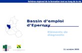 Schéma régional de la formation tout au long de la vie Bassin demploi dEpernay Eléments de diagnostic 11 octobre 2005.