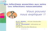 JCR IFSI 2011-101 Les infections associées aux soins Les infections nosocomiales Vous pouvez nous expliquer !! Dr JC. REVEIL, CH de Charleville-Mézières.