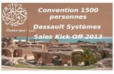 Convention 1500 personnes Dassault Systèmes Sales Kick Off 2013