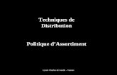 Lycée Charles de Gaulle - Vannes Techniques de Distribution Politique dAssortiment.