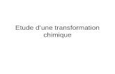 Etude dune transformation chimique. On veut étudier la transformation du système chimique constitué dune solution aqueuse de sulfate de cuivre (II), contenant.