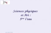 Sciences physiques et Art : 5 ème leau Groupe collège Versailles.