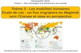 Géographie 4ème Partie I : Des échanges à la dimension du monde Thème 3 : Les mobilités humaines Étude de cas : un flux migratoire du Maghreb vers lEurope.