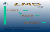 LICENCE MASTER DOCTORAT 123 45 678123 45 678 LMD Une Architecture des DIPLOMES fondée sur trois grades Universitaires.