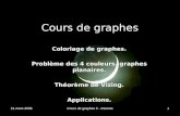 21 mars 2006Cours de graphes 5 - Intranet1 Cours de graphes Coloriage de graphes. Problème des 4 couleurs, graphes planaires. Théorème de Vizing. Applications.
