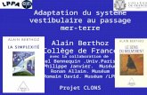 Adaptation du système vestibulaire au passage mer-terre Alain Berthoz Collège de France avec la collaboration de Daniel Bennequin.Univ.Paris VII Philippe.