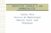 HEPATITE VIRALE C EN HEMODIALYSE Carlos VELA Service de Néphrologie Hôpital Saint Jean Perpignan.