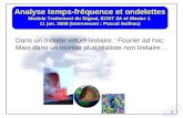1 Analyse temps-fréquence et ondelettes Module Traitement du Signal, EOST 2A et Master 1 11 jan. 2008 (Intervenant : Pascal Sailhac) Dans un monde virtuel.