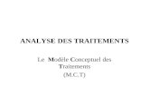 ANALYSE DES TRAITEMENTS Le Modèle Conceptuel des Traitements (M.C.T)