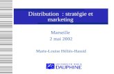 Distribution : stratégie et marketing Marseille 2 mai 2002 Marie-Louise Héliès-Hassid.