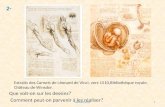 Léonard 20101 2- Extraits des Carnets de Léonard de Vinci, vers 1510,Bibliothèque royale, Château de Winsdor. Que voit-on sur les dessins? Comment peut-on.