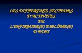 LES DIFFERENTS SECTEURS DACTIVITES DE LINFIRMIER(E) DIPLÔME(E) DETAT.