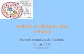 Asthme et allergies chez lenfant Journée mondiale de lasthme 6 mai 2008 Dr Julie Mulliez.