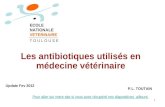 Les antibiotiques utilisés en médecine vétérinaire P.L. TOUTAIN ECOLE NATIONALE VETERINAIRE T O U L O U S E Update Fev 2012 Pour aller sur notre site si.