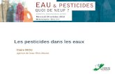Les pesticides dans les eaux Claire RIOU agence de l'eau Rhin-Meuse.