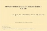 Ce que les sanctions nous en disent Mercredi 18 janvier 2012 CDDP de Montauban Sylvie AYRAL Professeure agrégée Docteure en Sciences de léducation Prix.