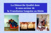 La Démarche Qualité dans le sous-secteur de la Transfusion Sanguine au Bénin.