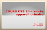 COURS DTS 3 i¨me ann©e appareil urinaire Mars 2013 Dr C BOYER