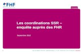 1 / Les coordinations SSR – enquête auprès des FHR Septembre 2012 POSMS.