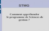 STMG Comment appréhender le programme de Sciences de gestion ?