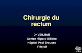 C.H.B Chirurgie du rectum Dr VEILHAN Centre Hépato-Biliaire Hôpital Paul Brousse Villejuif.