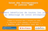 Salon de l'Entrepreneur - Lyon 31 mai 1& 2 juin 2006 Présentation modifiée par le Master Entrepreneuriat de l'IAE de Grenoble Comment se retrouver dans.