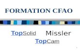 1 FORMATION CFAO Top Solid Top Cam Missler 2 METHODE DE TRAVAIL EN USINAGE PRISMATIQUE FORMATION CFAO.