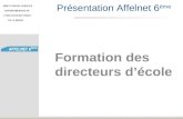 Présentation Affelnet 6 ème Formation des directeurs décole.