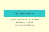 ECOMAISON Cyle3-1ère année 2005/2006 Alphonse Daudet La Rivière de Corps.