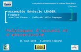 Assemblée Générale LEADER France Jean-Yves Pineau - Collectif Ville Campagne Politiques daccueil et dattractivité 15 juin 2010 – Clermont-Ferrand « Les.