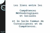 1 Les liens entre les Compétences Méthodologiques et Sociales et le Socle Commun de Connaissances et de Compétences. GRA 2011 Orléans-Tours.