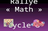 Rallye « Math » Cycle 3. Observer les élèves en situation de résolution de problème et de production dénoncés : (prise d'information et régulation de.