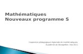 Inspection pédagogique régionale de mathématiques. Académie de Montpellier. Mai 2011.