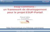 Copyright © 2006-2007 – ESUP-Portail esup-commons : un framework de développement pour le projet ESUP-Portail Pascal Aubry sur-connaissant IFSIC / Université