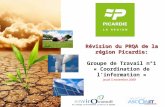 Révision du PRQA de la région Picardie: Groupe de Travail n°1 « Coordination de linformation » Jeudi 5 novembre 2009.