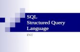 SQL Structured Query Language INT. 104 Plan du document Introductionslide 105 BD Exemple : les vinsslide 108 Définition des donnéesslide 110 Manipulation.