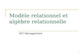 62 Modèle relationnel et algèbre relationnelle INT Management.