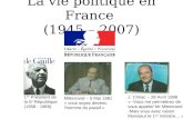 La vie politique en France (1945 – 2007) Mitterrand – 5 Mai 1981 « vous soyez devenu lhomme du passif » J. Chirac – 28 Avril 1988 « -Vous me permettrez.