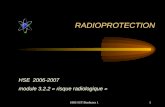 HSE-IUT Bordeaux 11 RADIOPROTECTION HSE 2006-2007 module 3.2.2 « risque radiologique »